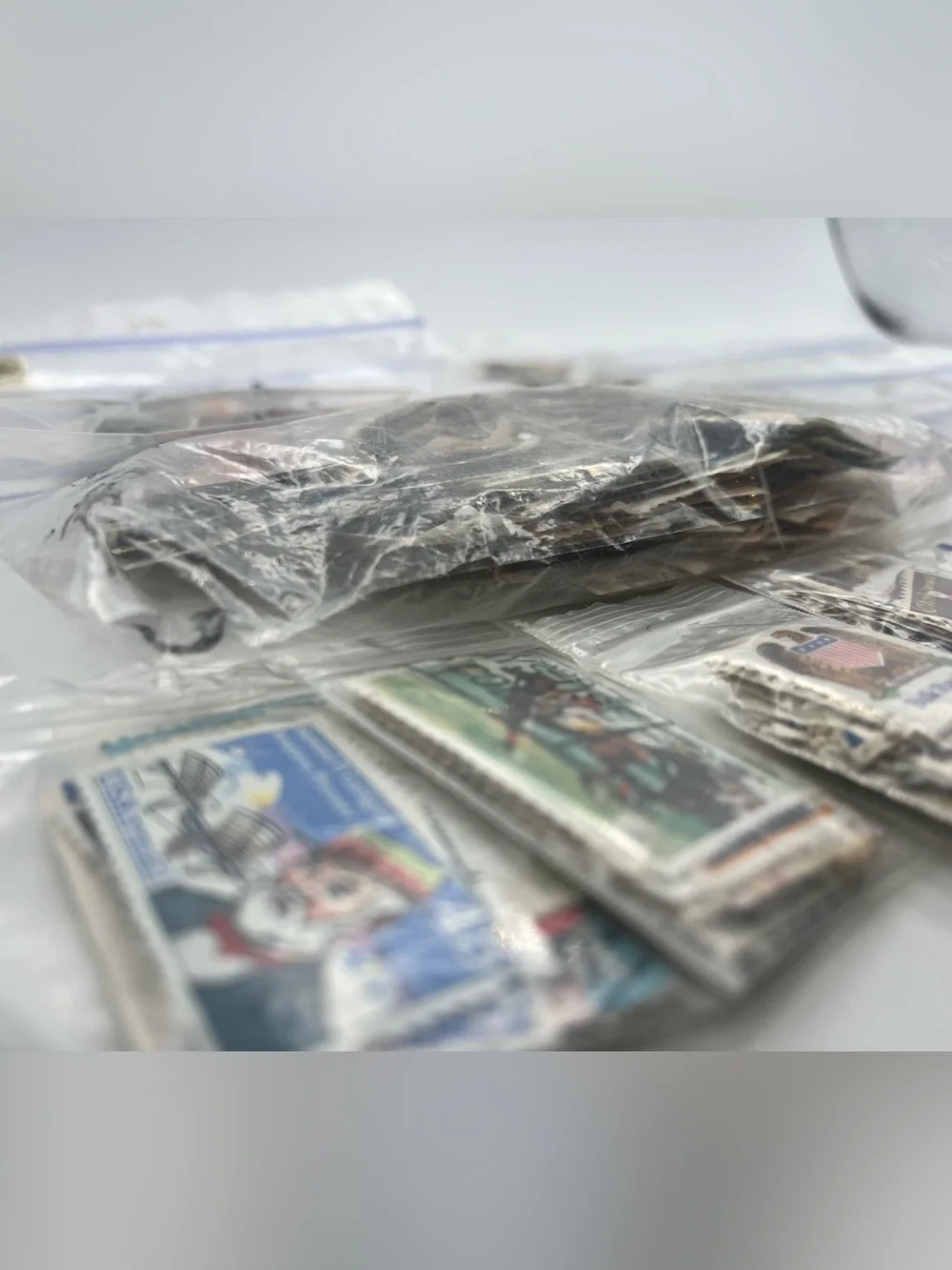 Vintage Postage Stamp Collection Lot USA & Worldwide Hundreds of Used Stamps